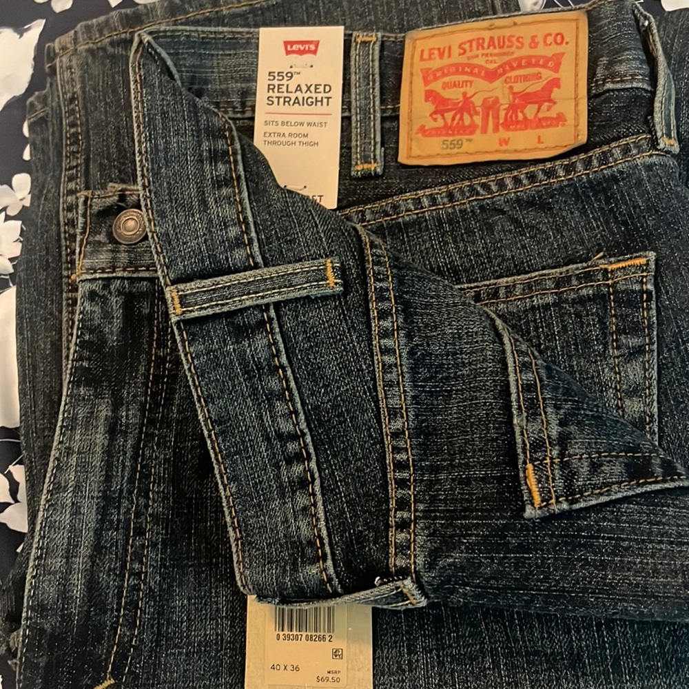 Mens 559 Relaxed Straight Levi’s 40x36
